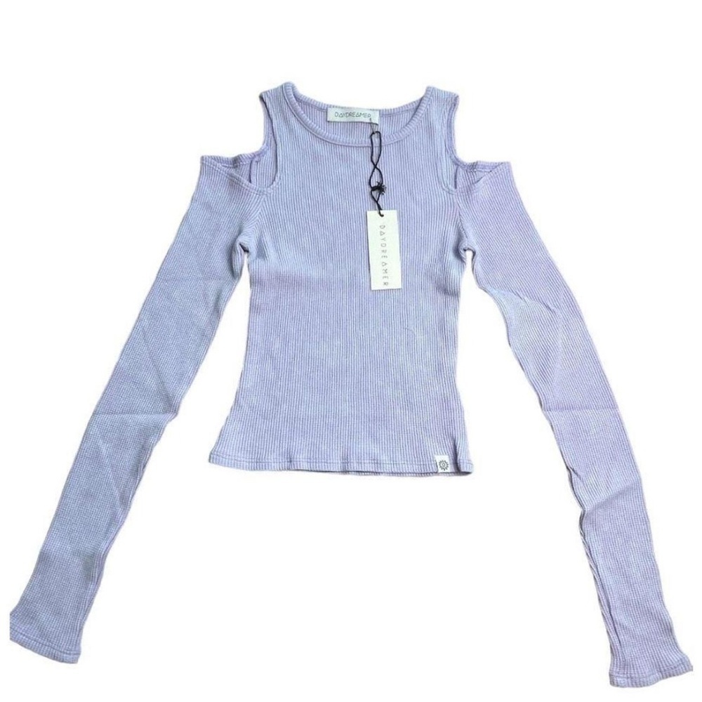 NWT Daydreamer Rebel Girl Cold Shoulder Long Sleeve Thermal Top